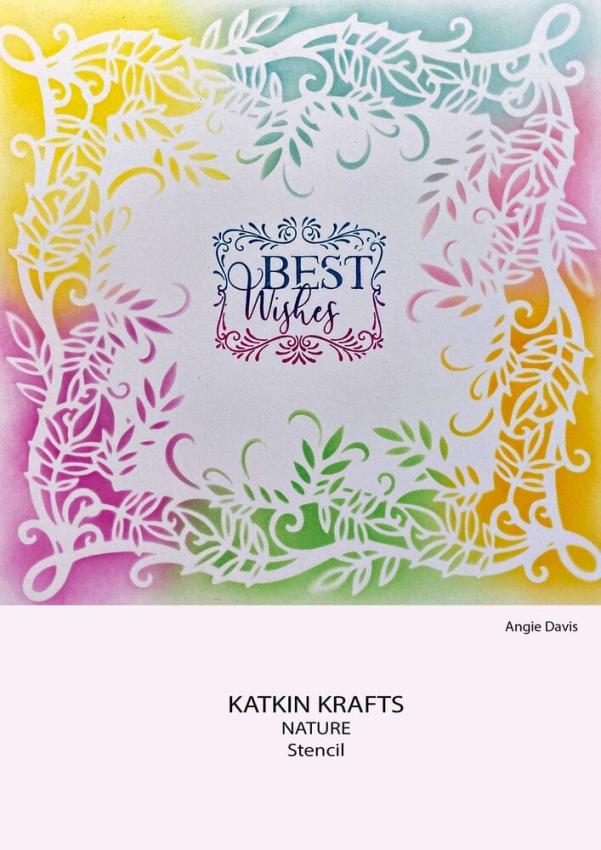 Katkin Krafts - Schablone 7x7 Inch "Nature" Stencil 