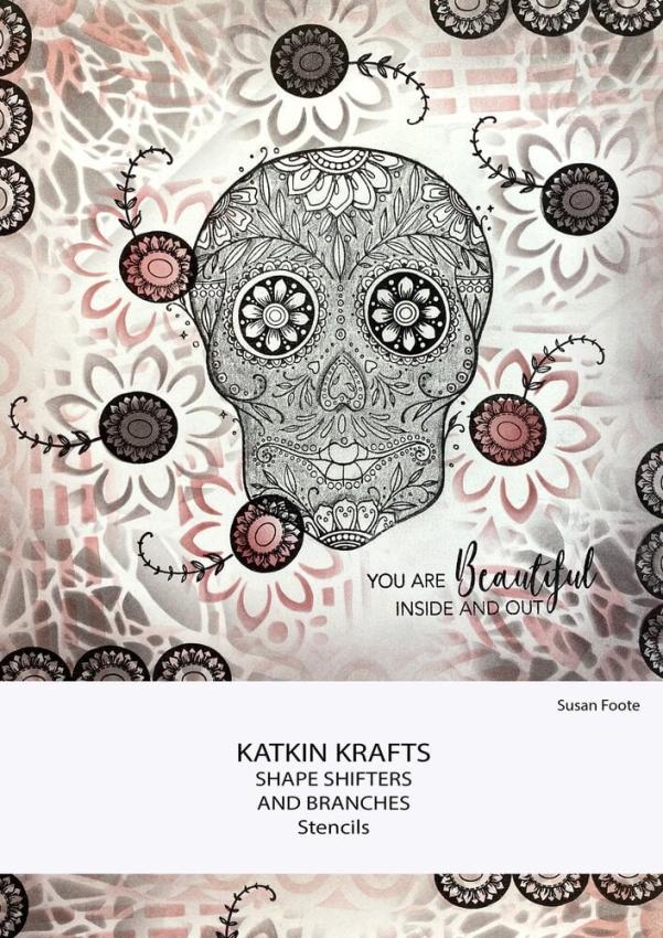 Katkin Krafts - Schablone 7x7 Inch "Shape Shifters" Stencil 