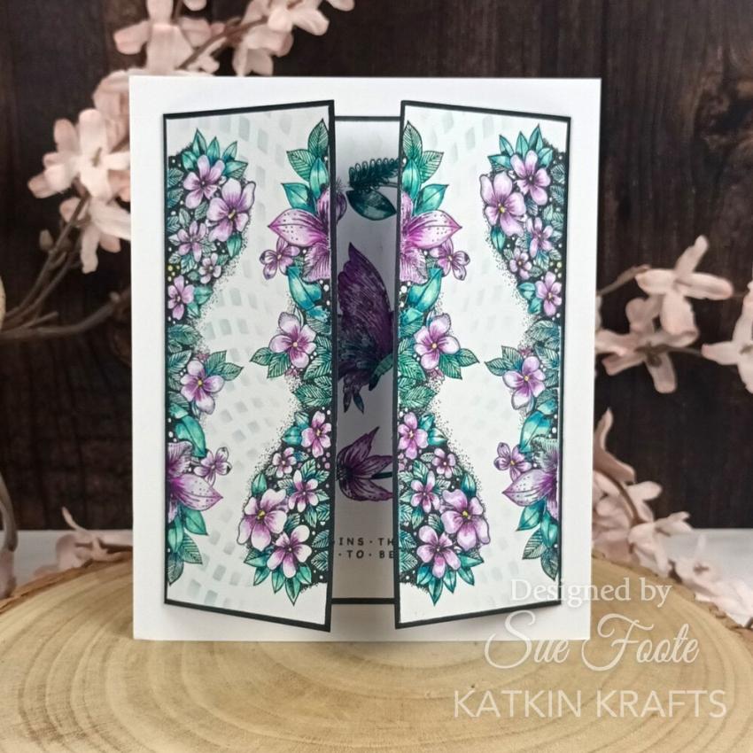 Katkin Krafts - Schablone 7x7 Inch "Kaleidoscope" Stencil 