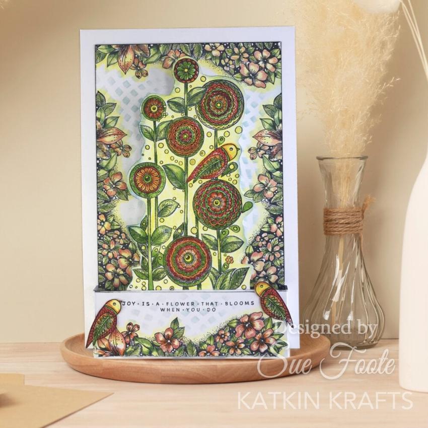 Katkin Krafts - Schablone 7x7 Inch "Kaleidoscope" Stencil 