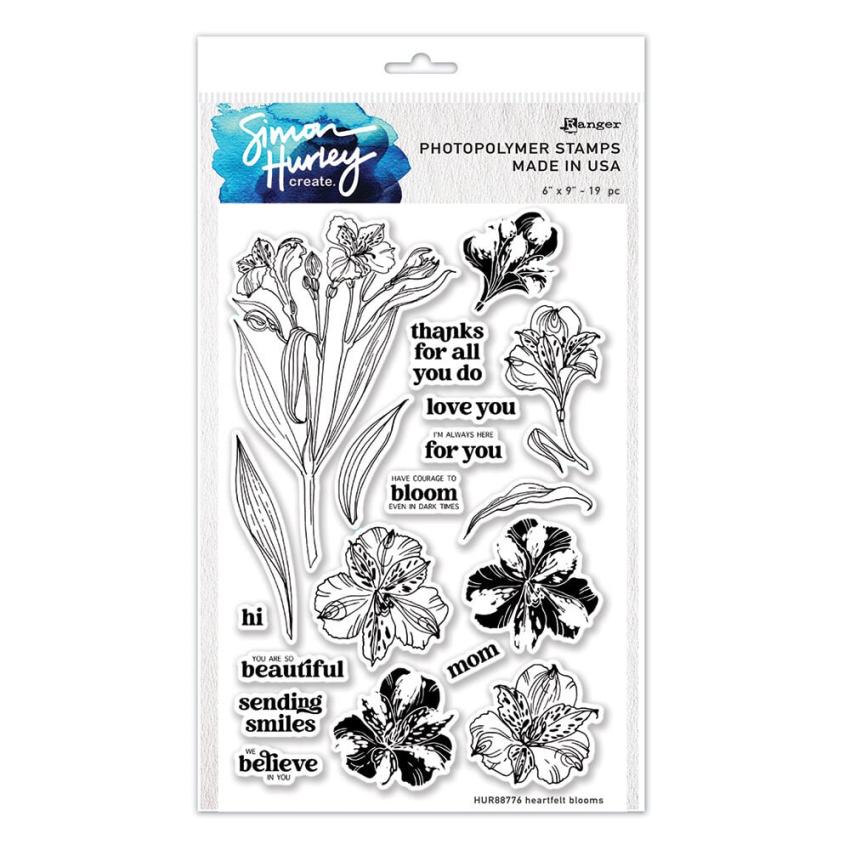 Ranger - Stempelset by Simon Hurley Create "Heartfelt Blooms" Clear Stamps