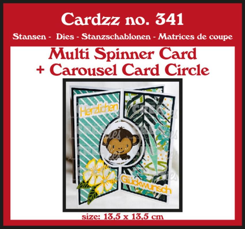 Crealies - Stanzschablone "No. 341 Multi Spinner + Carousel Card Circle" Cardzz Dies