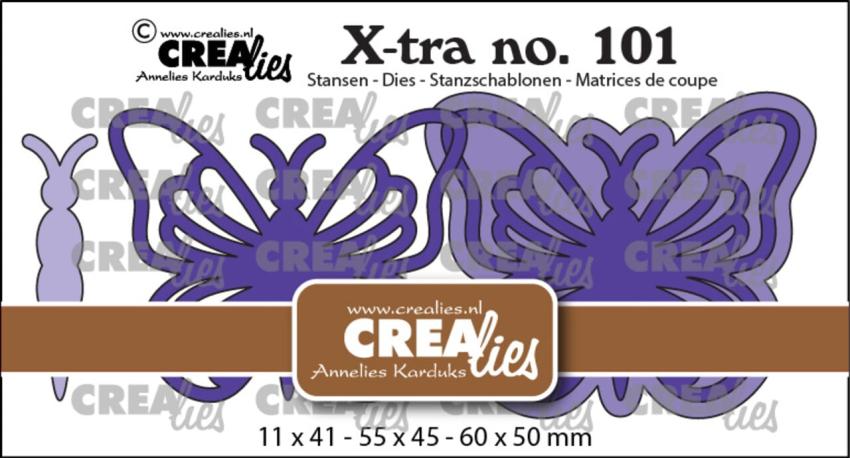 Crealies - Stanzschablone "No. 101 Butterfly A XL" X-tra Dies