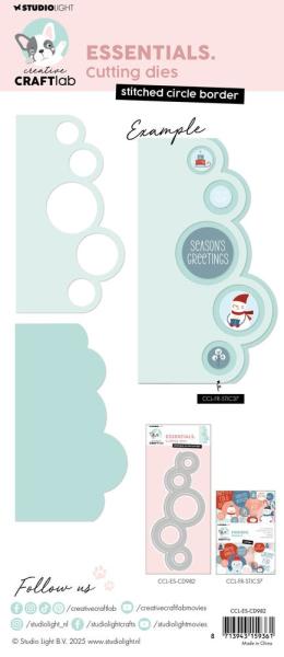 Creative Craft Lab - Studio Light - Stanzschablone "Stitched Circle Border" Dies