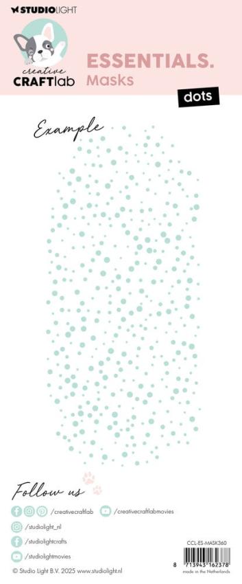 Creative Craft Lab - Studio Light - Schablone "Dots" Stencil