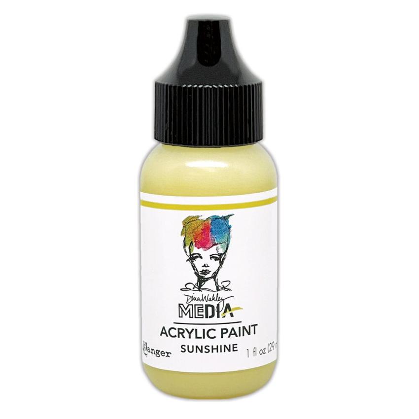Ranger - Acrylfarbe "Sunshine" Media Acrylic Paint 29ml by Dina Wakley