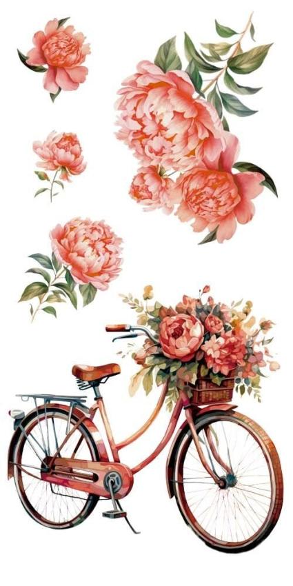 Papers For you - Transfer Aufkleber "Bikes" Decor Transfers 6x12 Inch