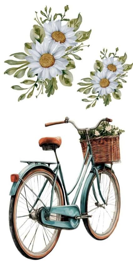 Papers For you - Transfer Aufkleber "Bikes" Decor Transfers 6x12 Inch