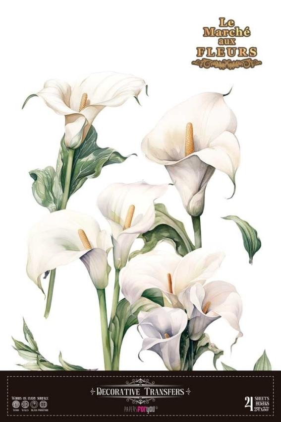 Papers For you - Transfer Aufkleber "Calla Lily" Decor Transfers 24x35 Inch