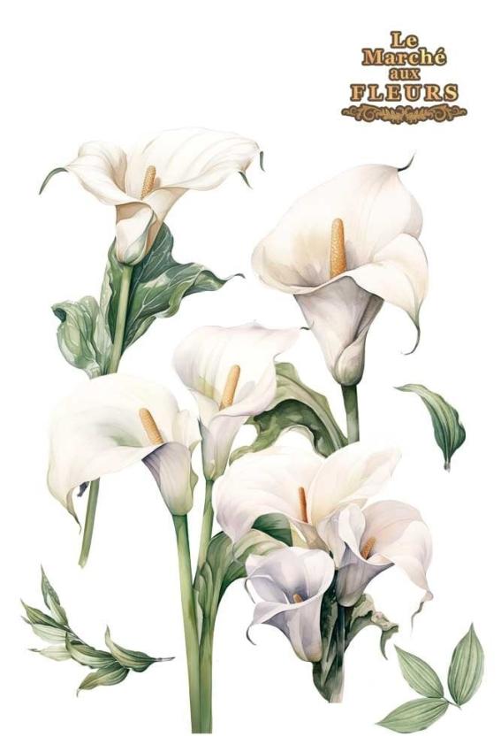 Papers For you - Transfer Aufkleber "Calla Lily" Decor Transfers 24x35 Inch