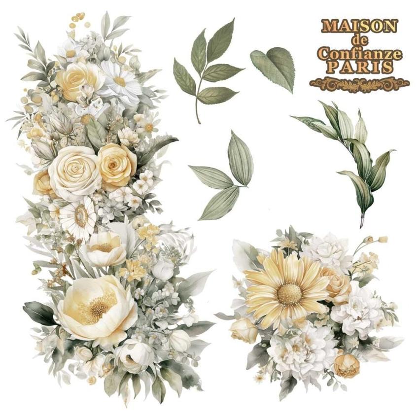 Papers For you - Transfer Aufkleber "Daisies" Decor Transfers 12x12 Inch