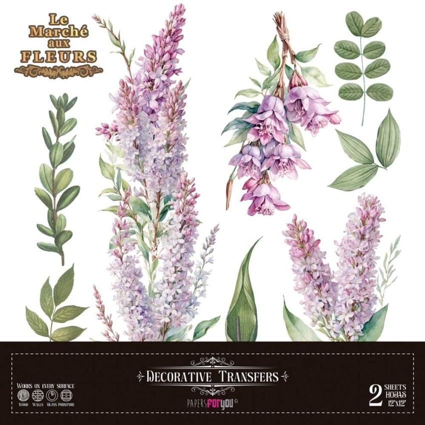 Papers For you - Transfer Aufkleber "Lilacs" Decor Transfers 12x12 Inch