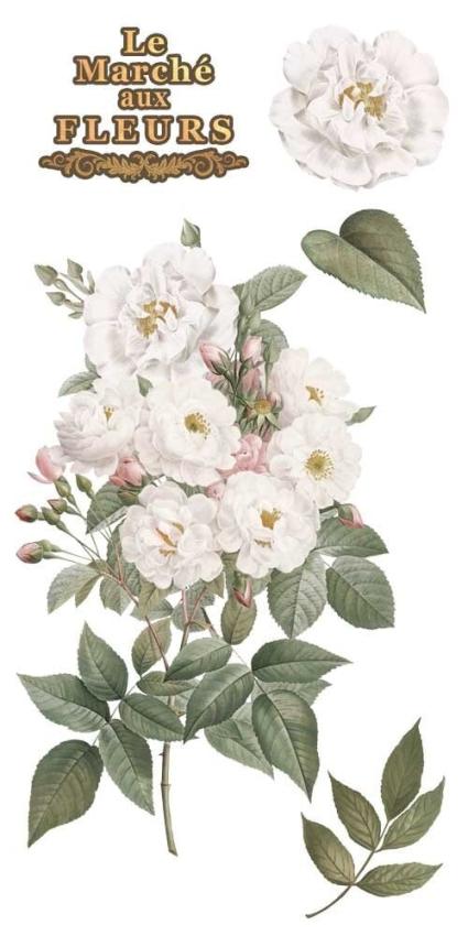 Papers For you - Transfer Aufkleber "Roses" Decor Transfers 6x12 Inch