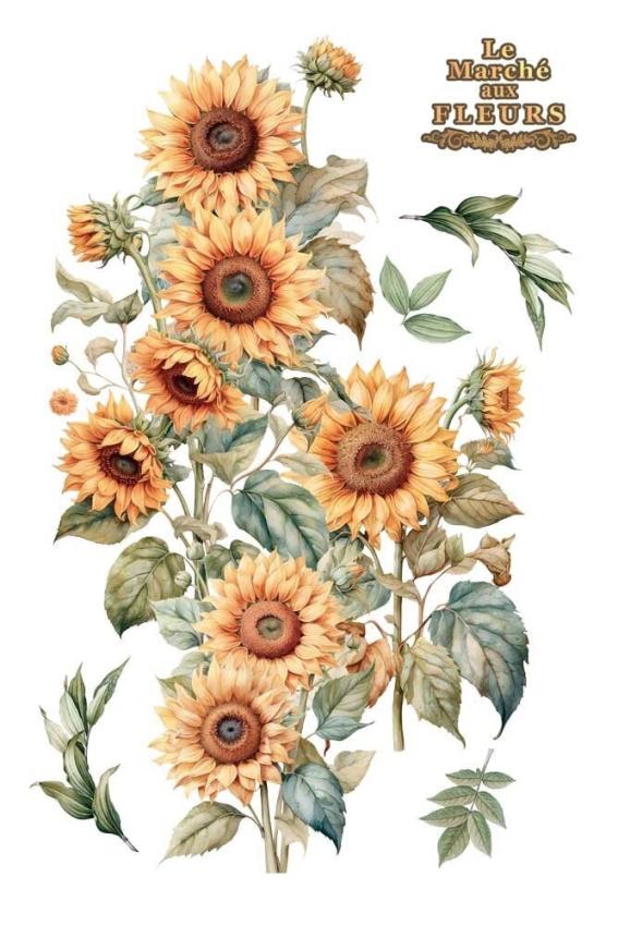 Papers For you - Transfer Aufkleber "Sunflowers" Decor Transfers 24x35 Inch