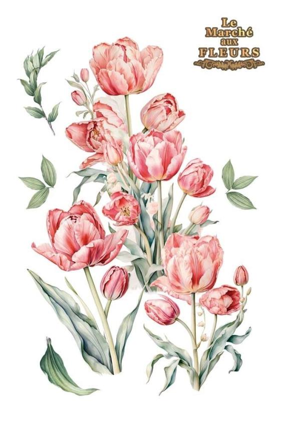 Papers For you - Transfer Aufkleber "Tulips" Decor Transfers 24x35 Inch