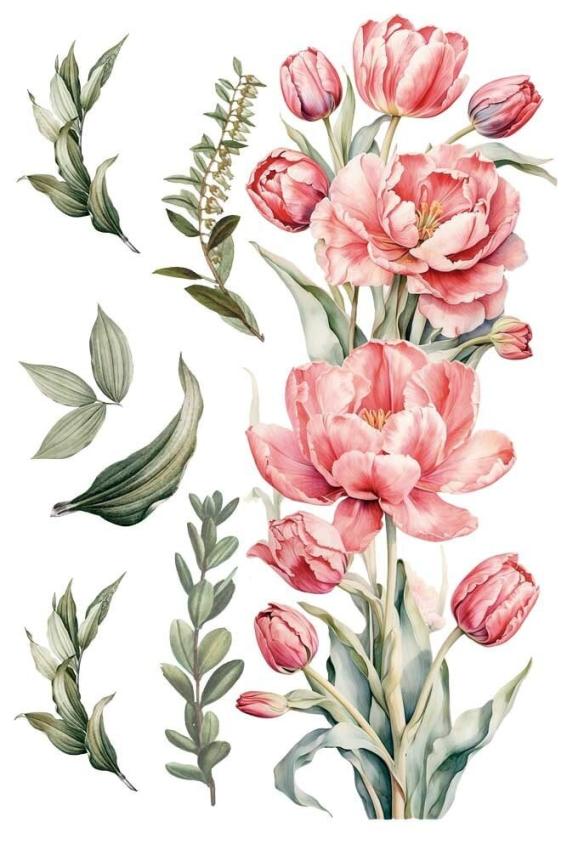 Papers For you - Transfer Aufkleber "Tulips" Decor Transfers 8x12 Inch