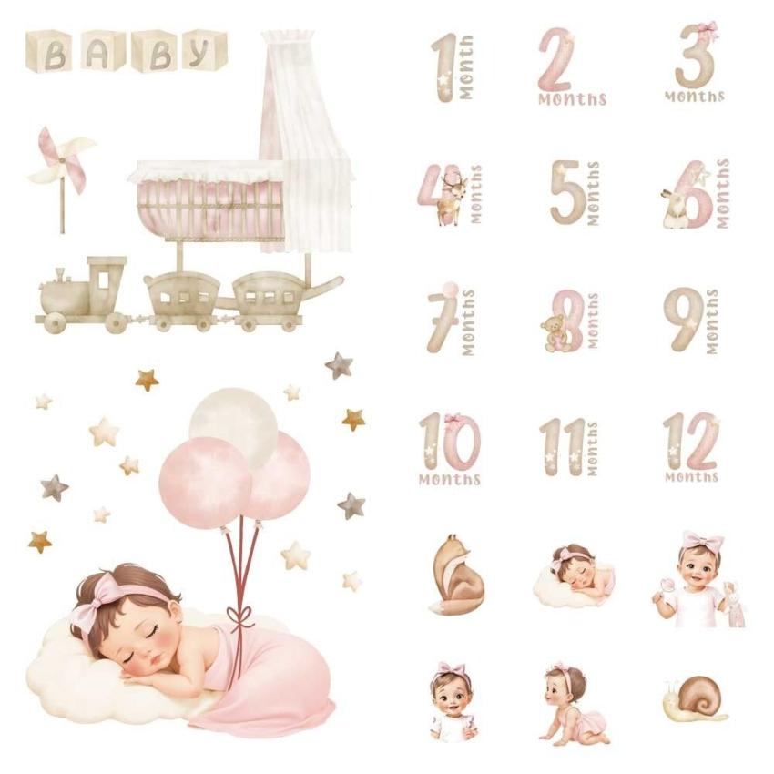 Papers For you - Transfer Aufkleber "Sweet Baby Girl" Decor Transfers 12x12 Inch