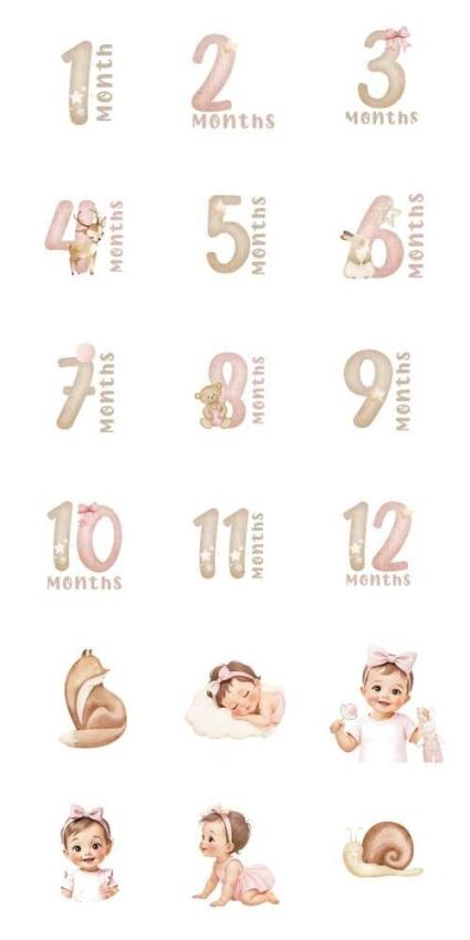 Papers For you - Transfer Aufkleber "Sweet Baby Girl" Decor Transfers 6x12 Inch