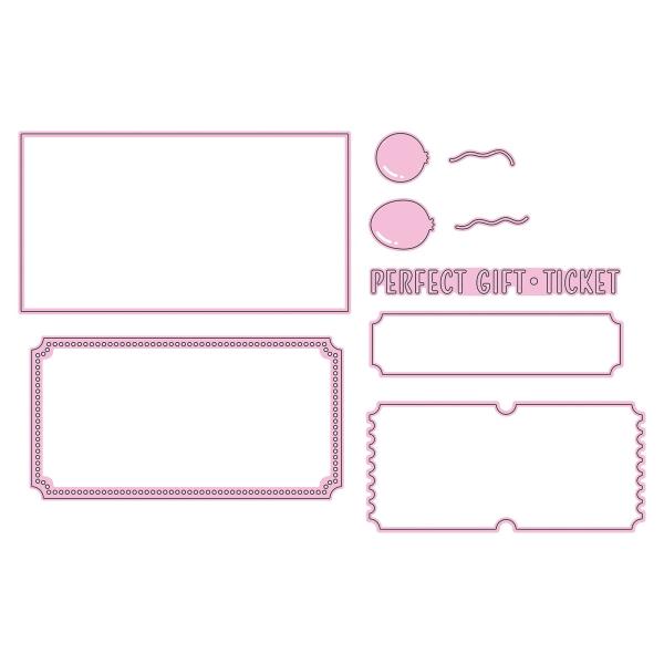 Nellie Snellen - Stanzschablone "Golden ticket" Multi Frame Dies
