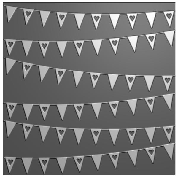 Nellie Snellen - Prägefolder "Banners" 3D Embossing Folder 