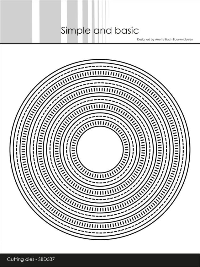 Simple and Basic - Stanzschablone "Combi Striped Frames Circle" Dies