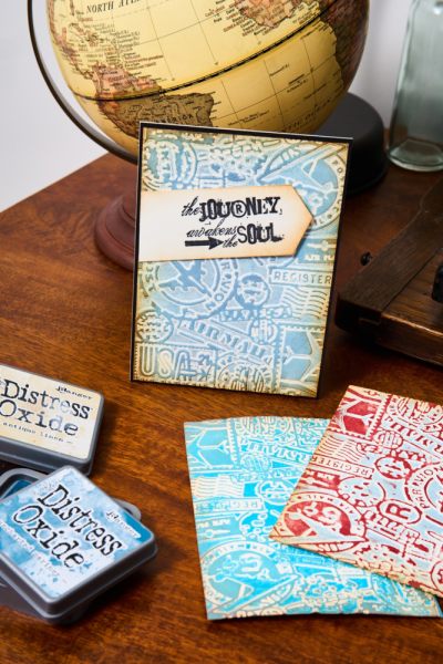 Sizzix - 3D Prägefolder "Airmail" Embossing Folder Design by Tim Holtz
