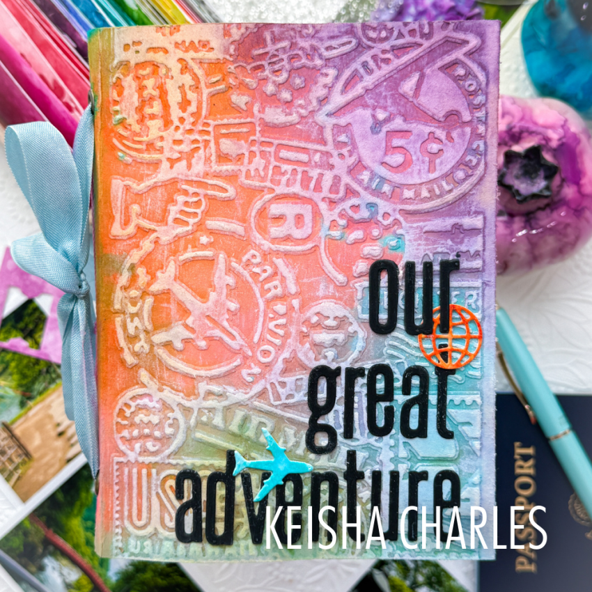 Sizzix - 3D Prägefolder "Airmail" Embossing Folder Design by Tim Holtz