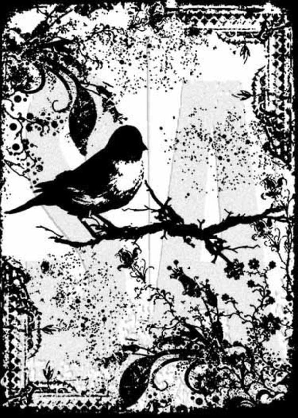 Stampers Anonymous - Gummistempel "Tattered Sparrow" Cling Stamp Design by Tim Holtz