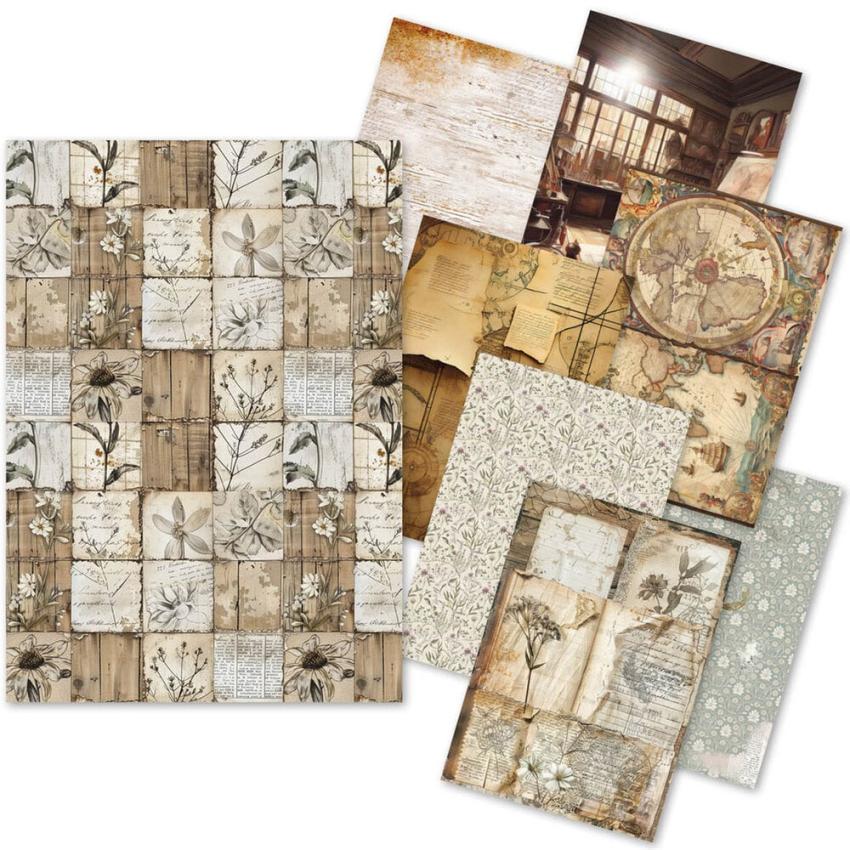 Ciao Bella - Decopatch Papier "Codex Mixed" Rice Paper A5 - 8 Bogen