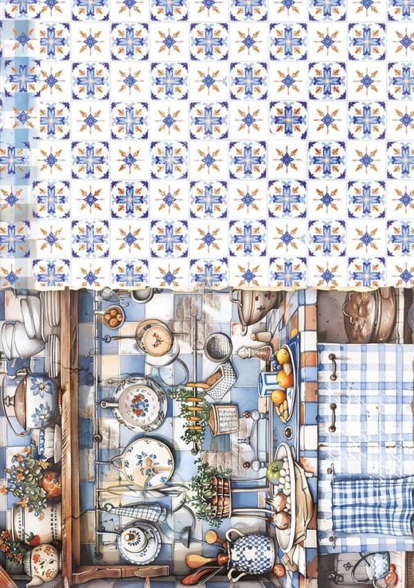 Ciao Bella - Decopatch Papier "Cookbook Mixed" Rice Paper A5 - 8 Bogen