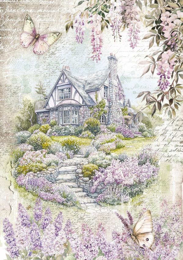 Ciao Bella - Decopatch Papier "Secret Garden Mixed" Rice Paper A5 - 8 Bogen