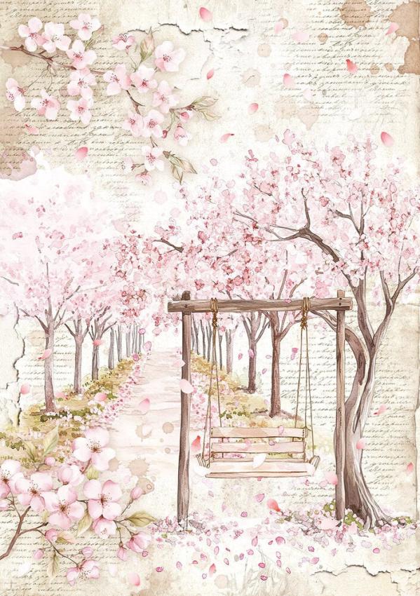 Ciao Bella - Decopatch Papier "Secret Garden Mixed" Rice Paper A5 - 8 Bogen