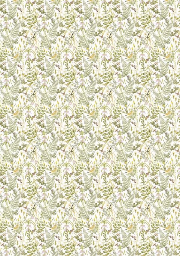 Ciao Bella - Decopatch Papier "Secret Garden Mixed" Rice Paper A5 - 8 Bogen