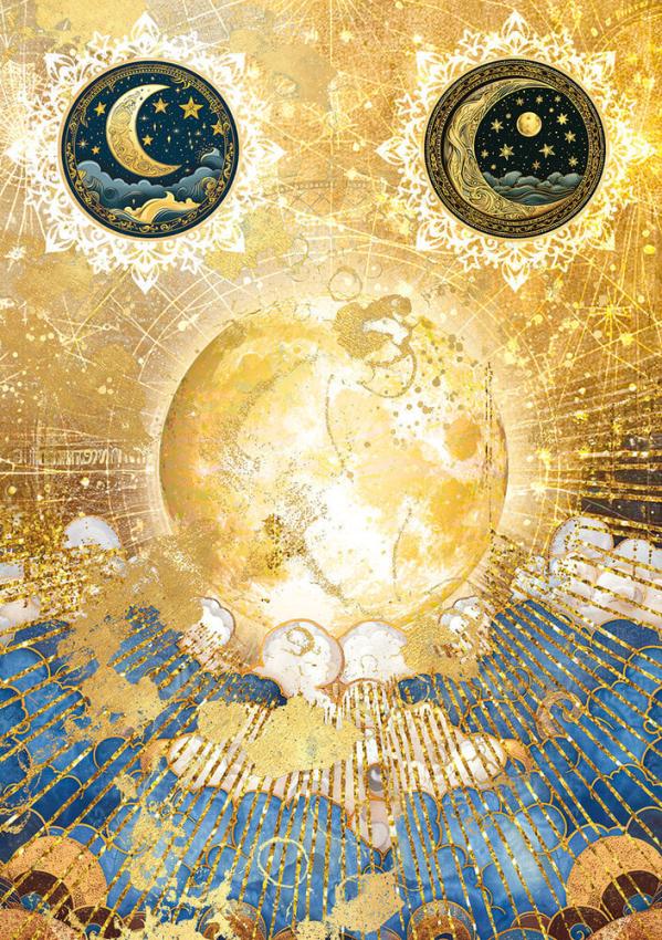 Ciao Bella - Decopatch Papier "Celestial Mixed" Rice Paper A5 - 8 Bogen