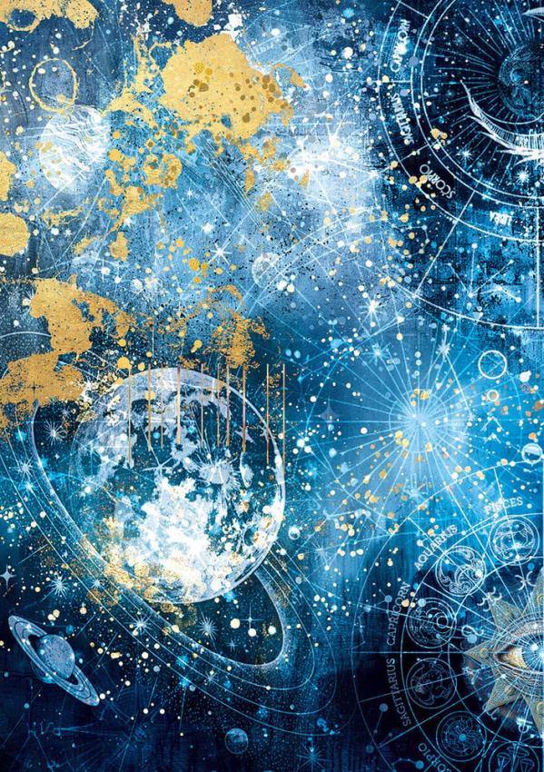 Ciao Bella - Decopatch Papier "Celestial Mixed" Rice Paper A5 - 8 Bogen