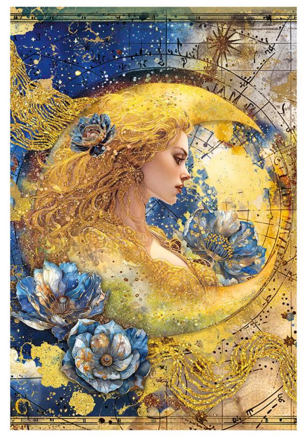 Ciao Bella - Decopatch Papier "Celestial Mixed" Rice Paper A4 - 4 Bogen