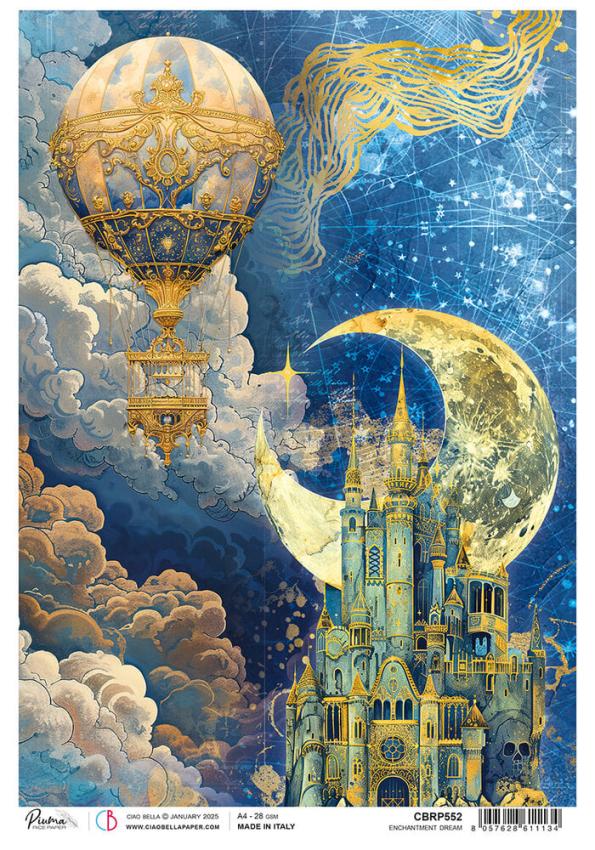 Ciao Bella - Decopatch Papier "Enchantment Dream" Rice Paper A4 - 5 Bogen