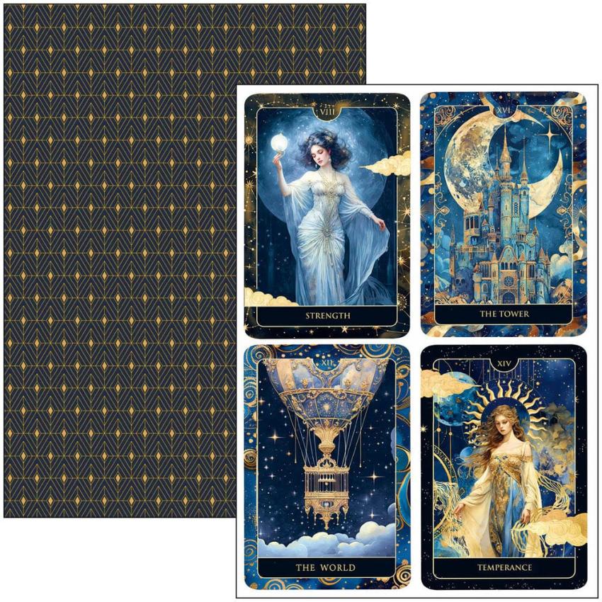 Ciao Bella - Stanzteile "Celestial" Creative Pad A4 - 9 Bogen