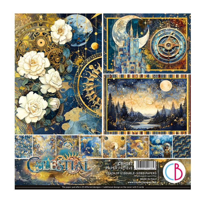 Ciao Bella - Designpapier "Celestial" Paper Pack 8x8 Inch - 12 Bogen