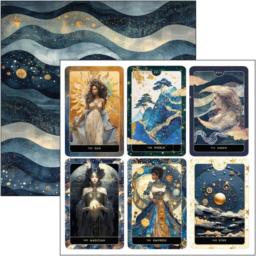 Ciao Bella - Designpapier "Celestial" Paper Pack 8x8 Inch - 12 Bogen