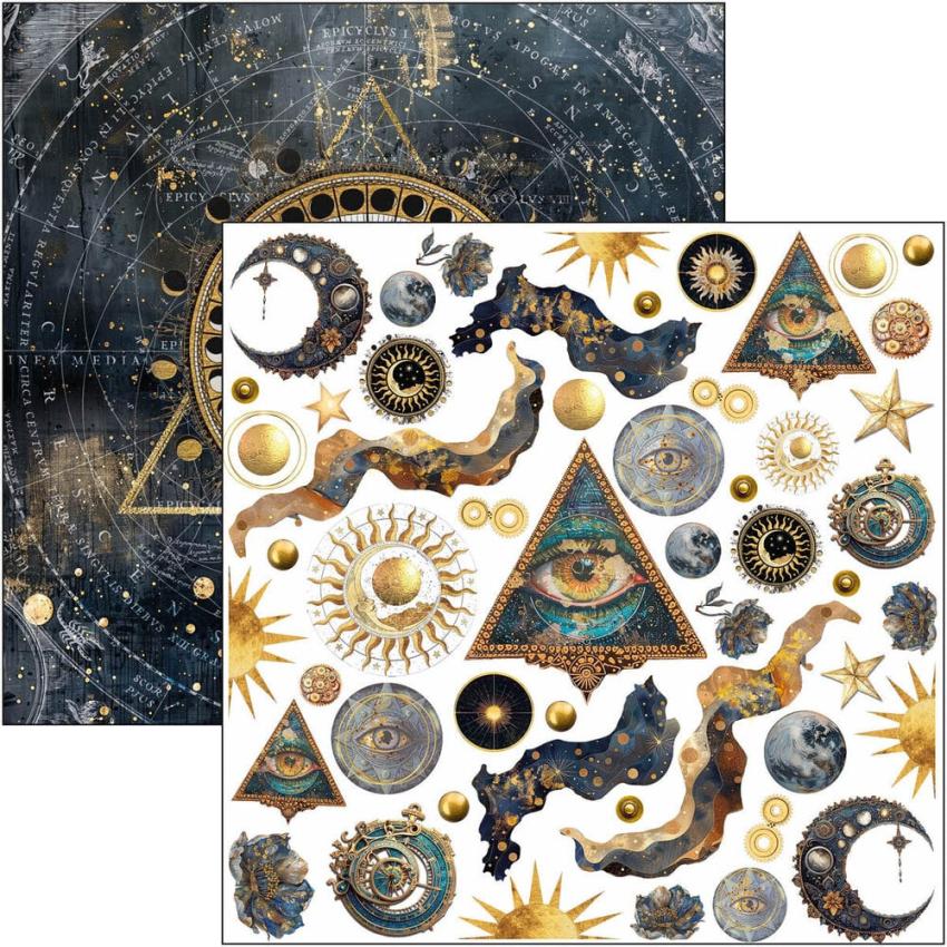 Ciao Bella - Stanzteile "Celestial" Fussy Cut Pad - 24 Bogen