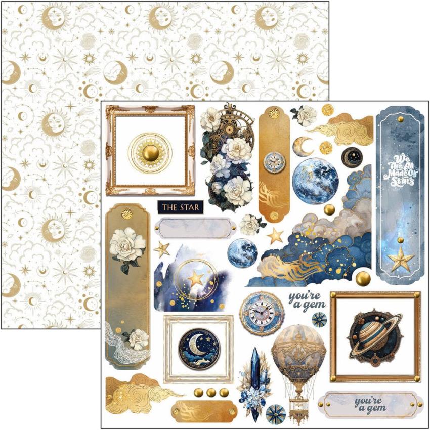 Ciao Bella - Stanzteile "Celestial" Fussy Cut Pad - 24 Bogen