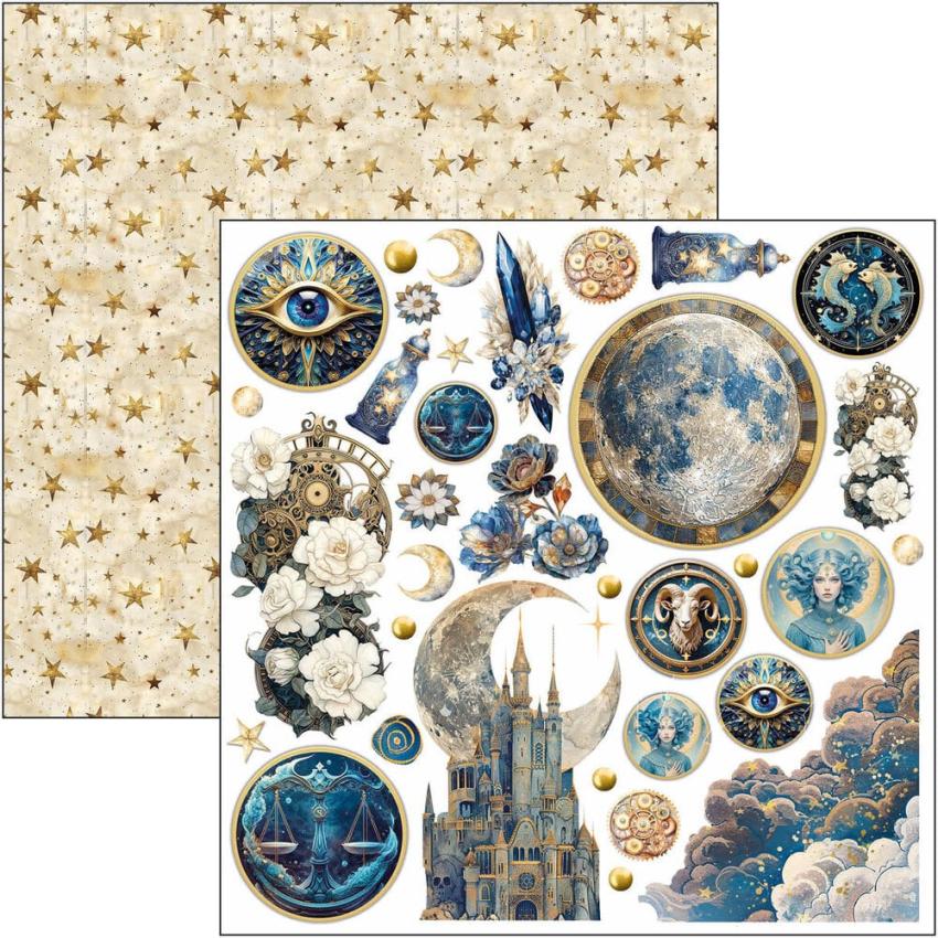 Ciao Bella - Stanzteile "Celestial" Fussy Cut Pad - 24 Bogen