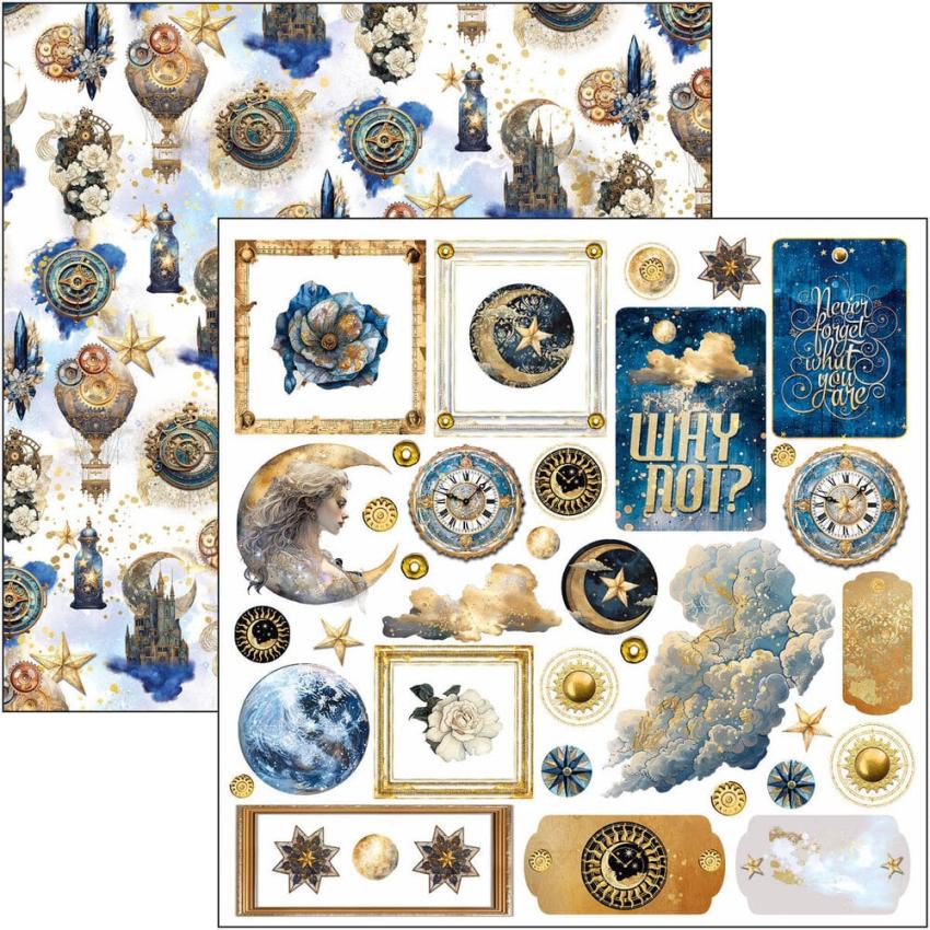 Ciao Bella - Stanzteile "Celestial" Fussy Cut Pad - 24 Bogen