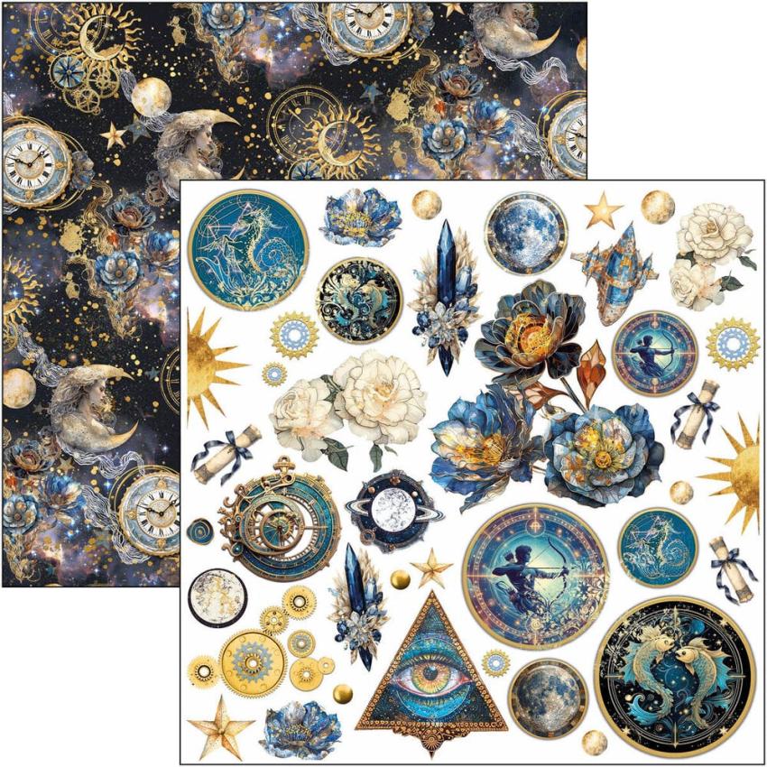 Ciao Bella - Stanzteile "Celestial" Fussy Cut Pad - 24 Bogen