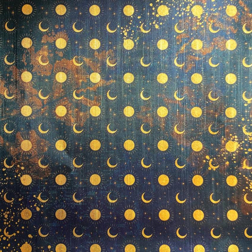 Ciao Bella - Designpapier "Celestial Gold" Deluxe Paper Pack 6x6 Inch - 5 Bogen
