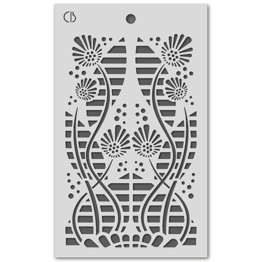 Ciao Bella - Schablone 5x8 Inch "Tikal" Texture Stencil