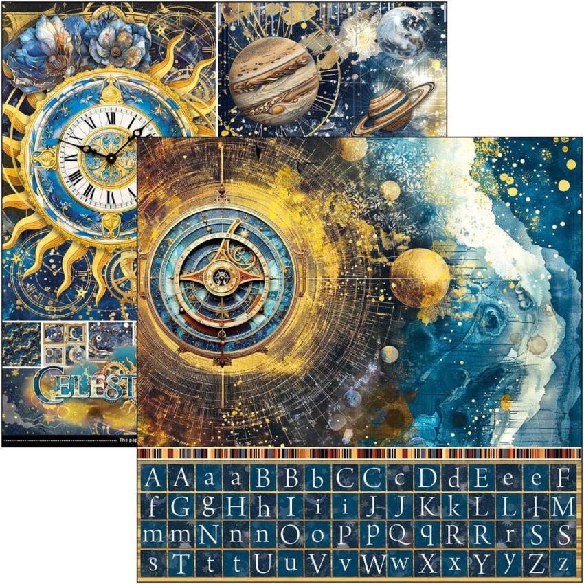 Ciao Bella - Designpapier "Celestial" Patterns Paper Pack 12x12 Inch - 8 Bogen