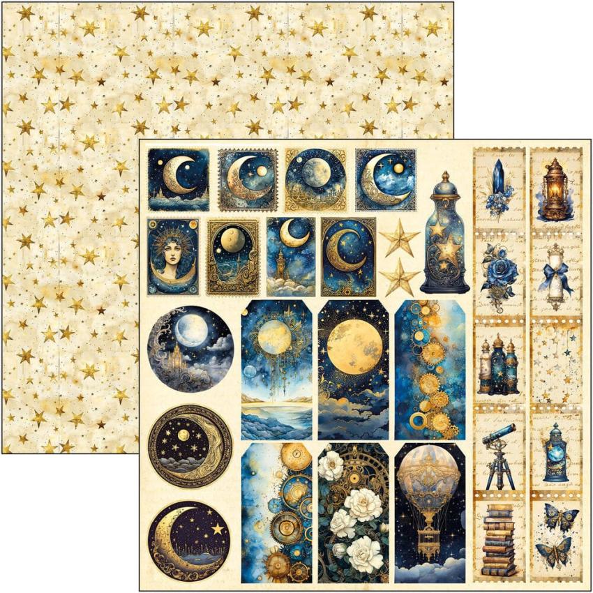 Ciao Bella - Designpapier "Celestial" Patterns Paper Pack 12x12 Inch - 8 Bogen