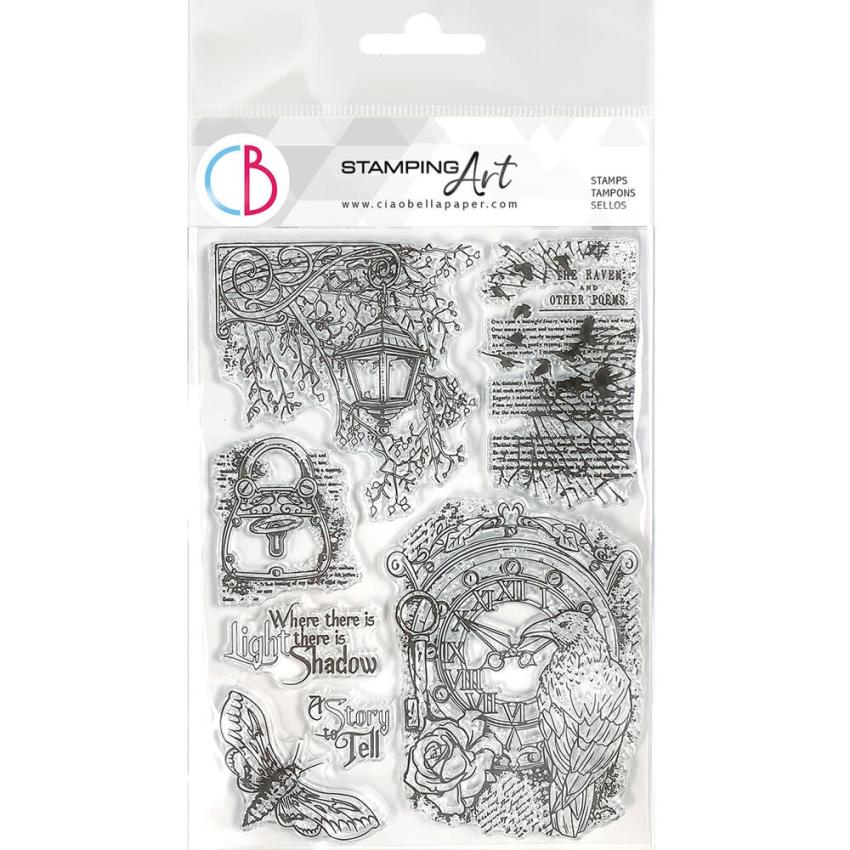 Ciao Bella - Stempelset "The Raven" Clear Stamps